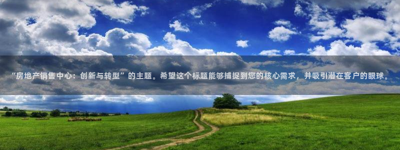 和记娱哪个位置h88285官网：“房地产销售中心：创新与转型