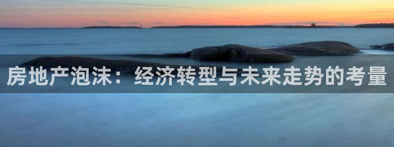 和记娱精湛h88285官网：房地产泡沫：经济转型与未来走势的