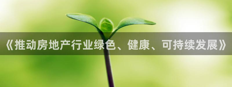 和记官网注册：《推动房地产行业绿色、健康、可持续发展》