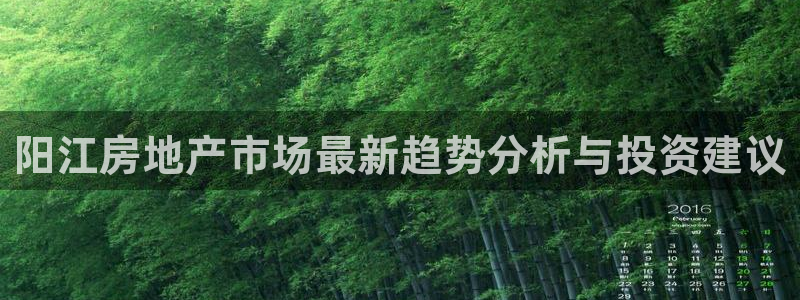 香港和记集团官网：阳江房地产市场最新趋势分析与投资建议