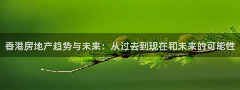 和记app官网登录：香港房地产趋势与未来：从过去到现在和未来