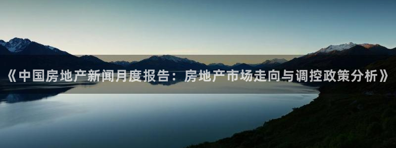 和记彩官网：《中国房地产新闻月度报告：房地产市场走向与调控政